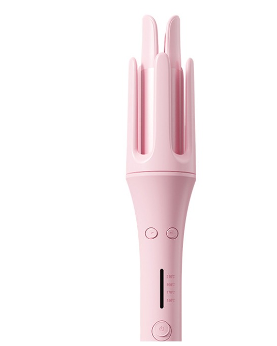 Lumeaa 32mm automatic hair curler in soft pink